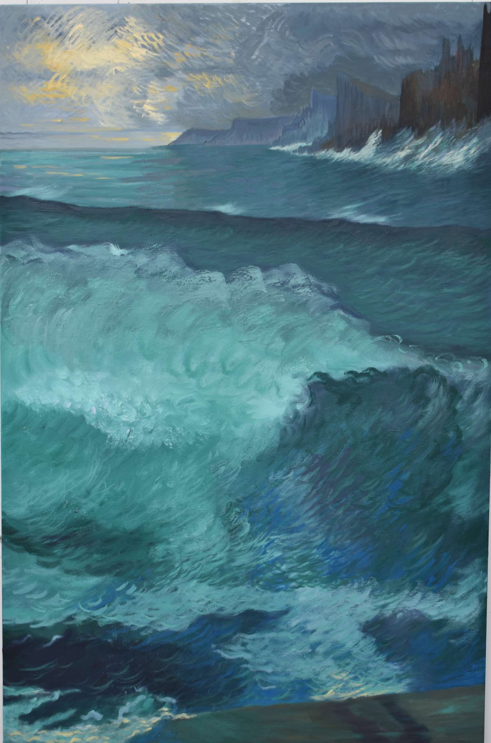 Tasman island  breaking wave